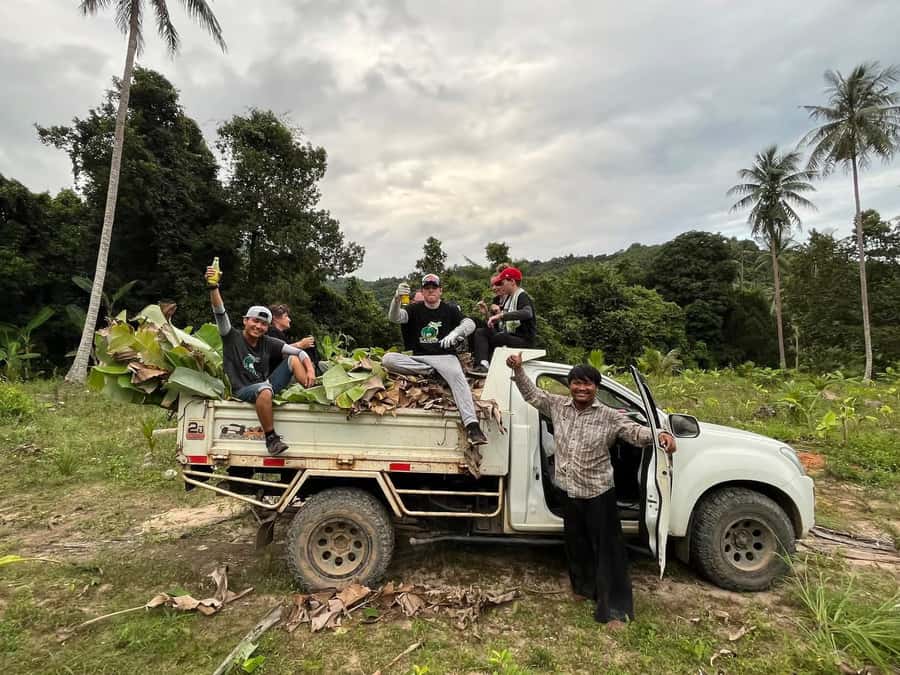 Koh Samui: Ethical Elephant Sanctuary Tour with Buffet Lunch - Hotel pickup and the van ride that sets the pace