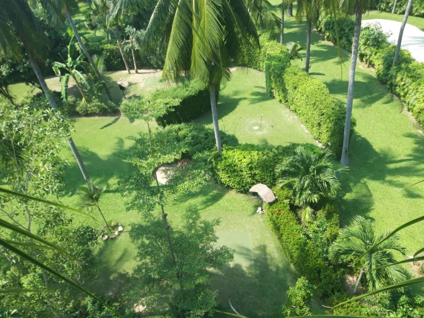 Koh Samui: Football Golf & Botanical Gardens - The best break moment: coconut snack, soft drink, and cool towels
