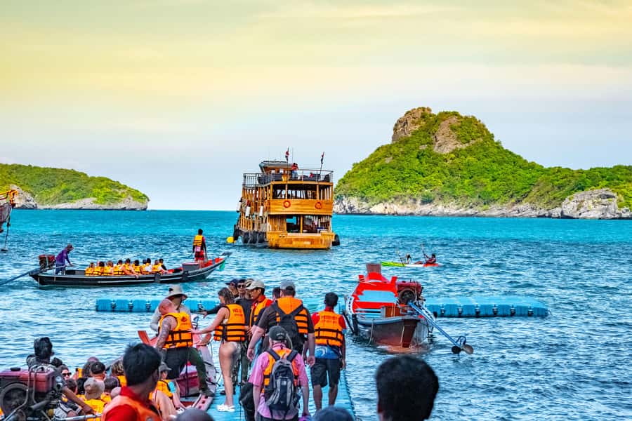 Koh Samui: Mu Ko Ang Thong Park Cruise with Kayaking Option - Ko Mae Ko and Talay Nai (Blue Lagoon): the steps are the whole story