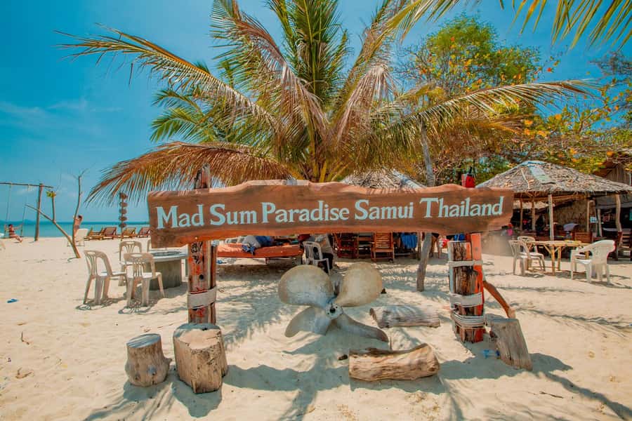 Koh Samui: Pig Island & Koh Tan Speedboat Tour with Lunch - Ko Madsum: snorkeling plus kayaking, with a little walking to reset