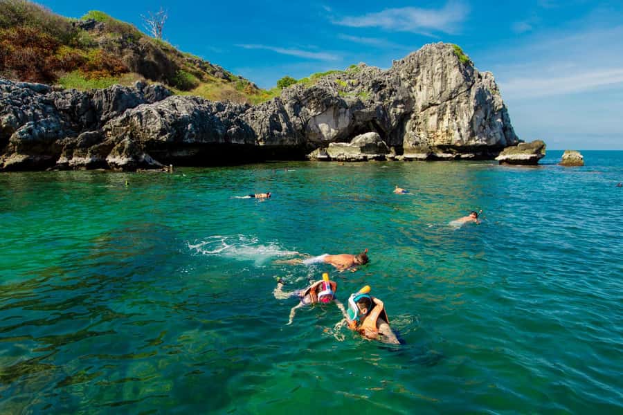 Koh Samui Premium Ang Thong Kayaking & Snorkeling with Lunch - Petcherat Marina: Safety Briefing and Gear Check