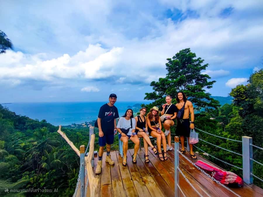 Koh Tao: Road Trip To 8 Famous Places - Lunch at Baan Talay or Blue Heaven: Food With a View