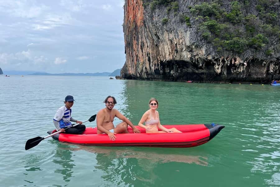 Koh Yao Yai/Noi: Private Longtail Tour James Bond & Ko Panyi - Panak Island Cave: Glowing Limestone, Narrow Access, and Real Slippery Ground