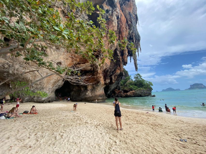 Krabi 4 Island One Day Tour by Speed boat or Longtail boat - Phra Nang Beach and the cave area: limestone drama at the end of the day