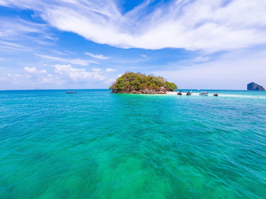 Krabi: 4 Island Whirlwind Tour with Caves, Sandbars & Reefs - Pier coffee, Railay cliffs, and the pace that keeps things fun