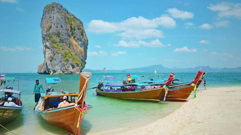 Krabi: 4 Islands Hopping & Snorkeling Tour - Thale Waek: Watching the Coastline Appear