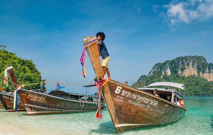 Krabi: 4 Islands & Krabi's Separated Sea Longtail Boat Tour - Mor Island and the day’s final stretch back