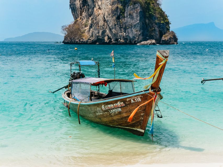 Krabi: 4 Islands Tour by Longtail Boat & Thai Buffet Lunch - Railay Beach quick hop and Phra Nang Cave Beach