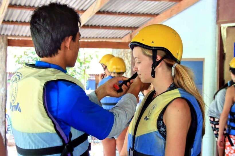 Krabi: 5km Rafting and Waterfall Tour - Safety briefing and rafting gear, your 5-minute checklist
