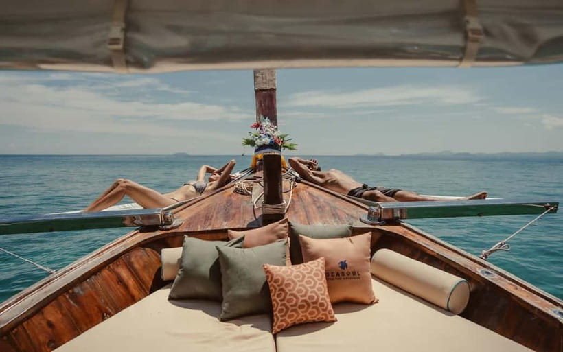 Krabi: 7 Island Tour by Luxury Longtail Boat with Snorkeling - The luxury longtail boat details you’ll notice immediately