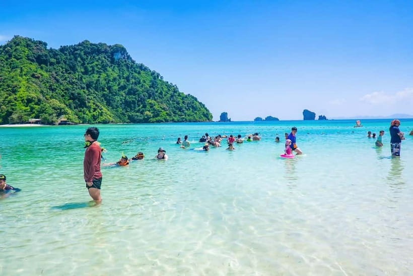 Krabi: 7 Islands Sunset by Longtail Boat with Snorkeling - Chicken Island Photo Cruise and the Sandbar Walk at Low Tide