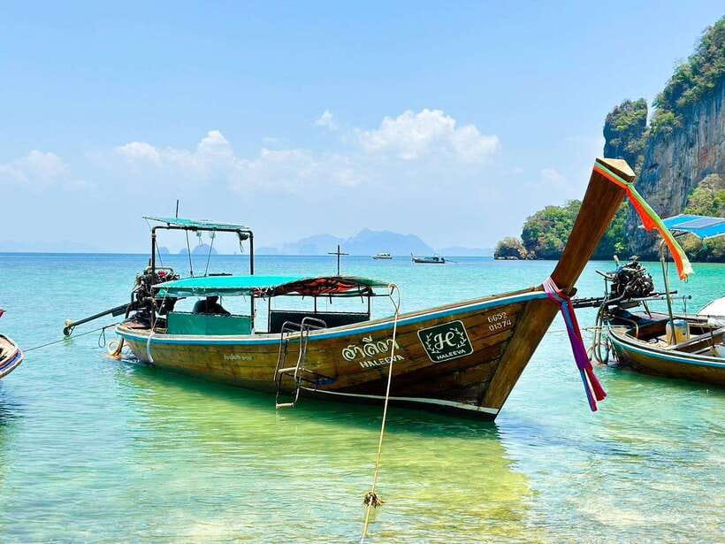Krabi: 7 Islands Sunset Tour & BBQ & Bioluminescent Plankton - Ao Pu Ya and the curve of the day by longtail boat