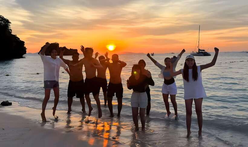 Krabi: 7 Islands Sunset Tour with Plankton Swim and BBQ - Phra Nang Cave sunset BBQ: food, options, and the beach vibe
