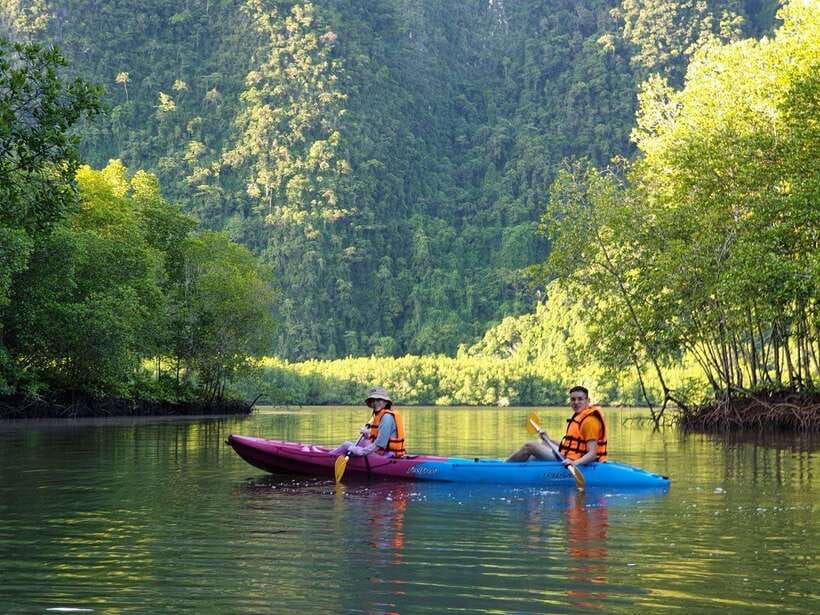 Krabi: A Kayaking Odyssey through Din Daeng Mangrove Maze - Monkey Beach: swimming, sun time, and respecting the primates