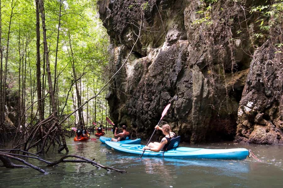 Krabi: ATV Jungle Bash & Kayak Odyssey in Din Daeng Mangrove - Ao Thalane Bay kayaking: tides, sandbanks, and calm water moments
