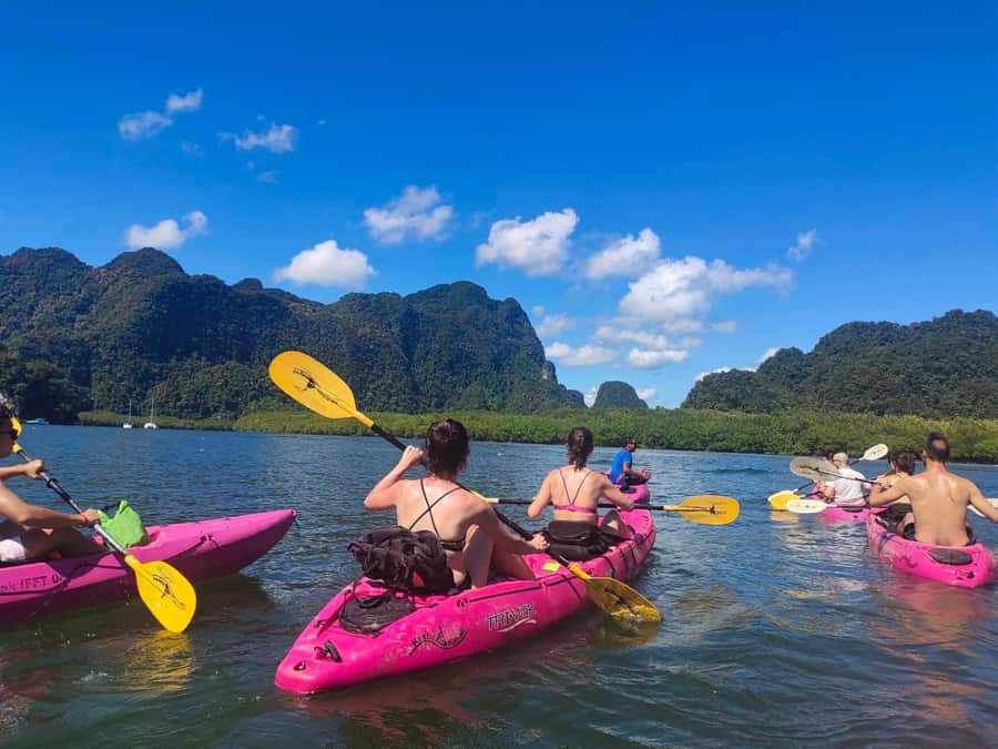 Krabi: Early bird kayak through Ao Thalane on private guide - Limestone caves, canyons, and the crocodile cave moment