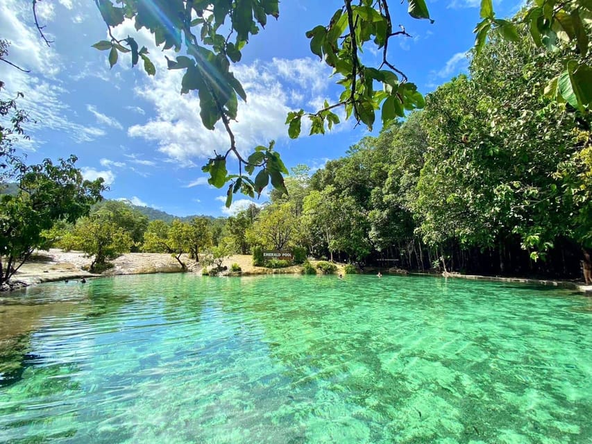Krabi: Explore Tham Khlang Cave and Blue Lagoon Adventure - Blue Lagoon (Klong Sa Kaeo): swimming and kayaking in bright water