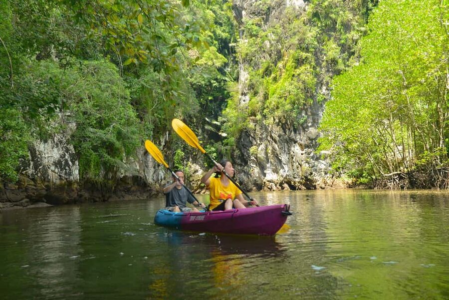 Krabi: Hidden Mangrove Kayaking Tour with Optional Extras - What it feels like on the water: group pace, wildlife, and photos