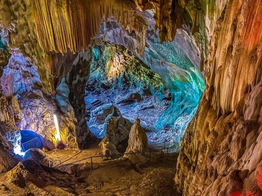 Krabi: James Bond Island Tour & Phang Nga by Longtail Boat - Suwan Khuha Temple Monkey Cave: monkeys, cave steps, and temple calm