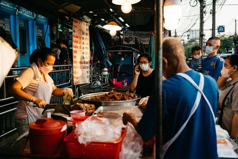 Krabi: Morning Food Tour with Local Guide - Meeting View at Maharaj Market’s street art wall