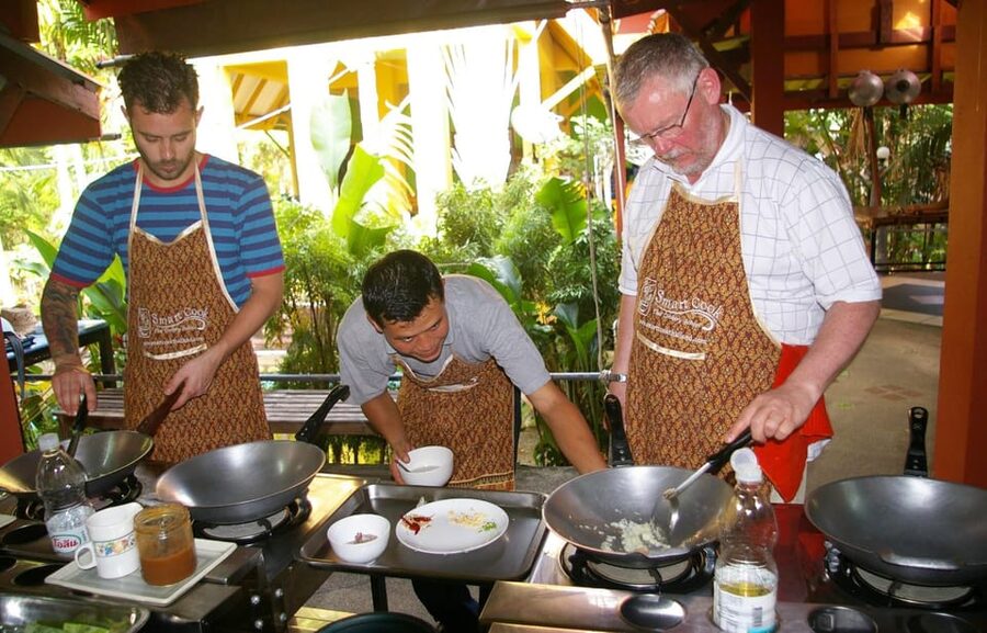 Krabi: Morning or Afternoon Culinary Adventure at Smart Cook - Lunch, spicy Thai salad prep, and what you actually eat after cooking