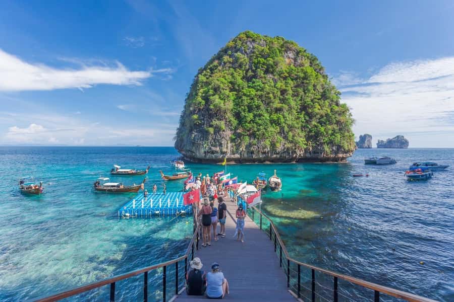 Krabi: Phi Phi & 4 Islands Sunset Tour by Speedboat - Getting Picked Up at Ao Nang and the Railay Connection