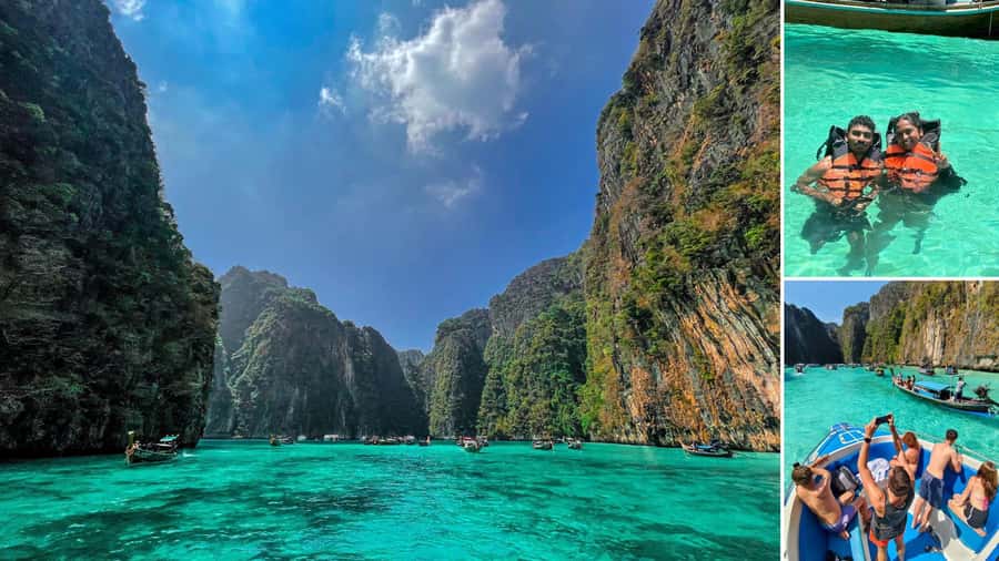Krabi: Phi Phi Early Bird & 4 Island by Speedboat with Lunch - Maya Bay plus the quick walk that makes The Beach feel real