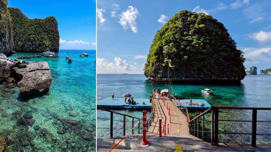 Krabi: Phi Phi Islands Full-Day Private Speedboat Charter - Bamboo Island: the long swim session that often steals the show