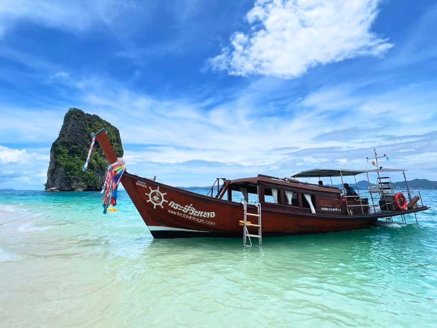 Krabi: Private 4 Islands Longtail Boat Tour With Cave Visit - A private longtail day in Krabi, minus the big-tour feeling