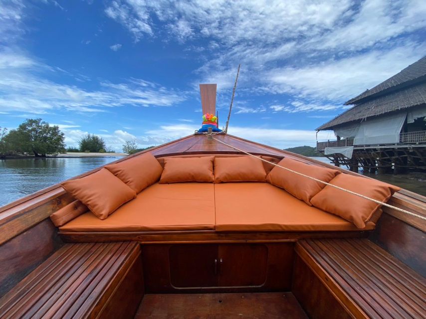 Krabi: Private Luxury Long-Tail Boat Tour to Hong Island - The luxury long-tail boat setup that makes the day easier