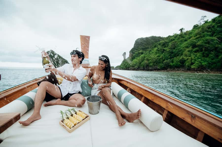 Krabi: Private Luxury Longtail Boat Island Hopping Tour - Private Longtail Comfort in Krabi, With Your Own Pace