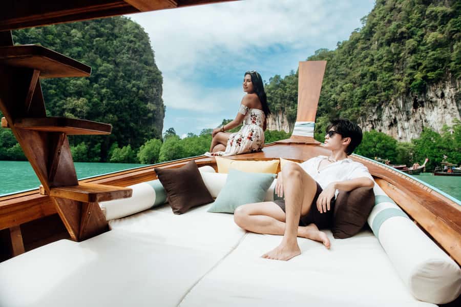 Krabi: Private Luxury Longtail Boat Island Hopping Tour - Hong Island Routes: Hong Lagoon, Hong Island, Lao Lading, and Pakbia