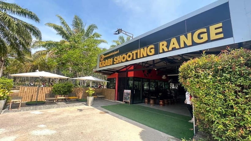 Krabi shooting range(.22 LRM4, .10 bullet) - Krabi shooting range setup, starting from Ao Nang