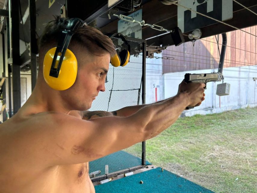 Krabi shooting range (9mm GLOCK17 10 bullet) - The Competition Feel: Shooting as a Friend Challenge