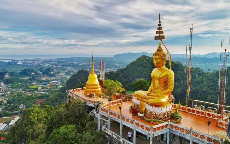 Krabi: Tiger Cave, Hot Springs and Emerald Pool Jungle Tour - Hot Springs Waterfall: the best warm-up for tired legs