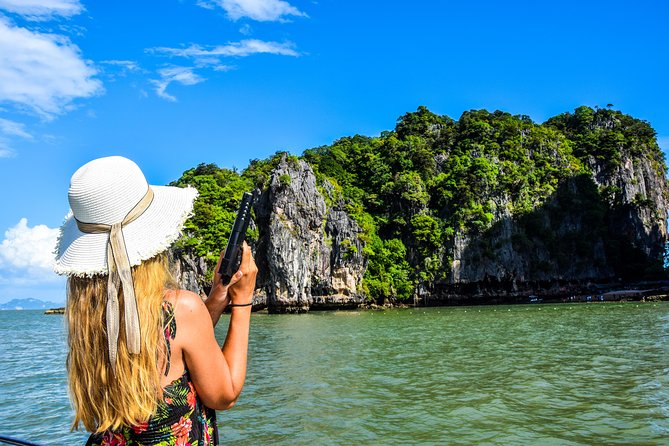 Krabi to James Bond and Hong Islands Offbeat Speedboat Tour - James Bond Island from the sea, built for better photos