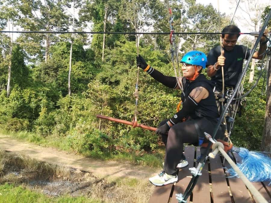 Krabi Zipline adventure - Rope course and canopy treetop walk: where biodiversity becomes a moment