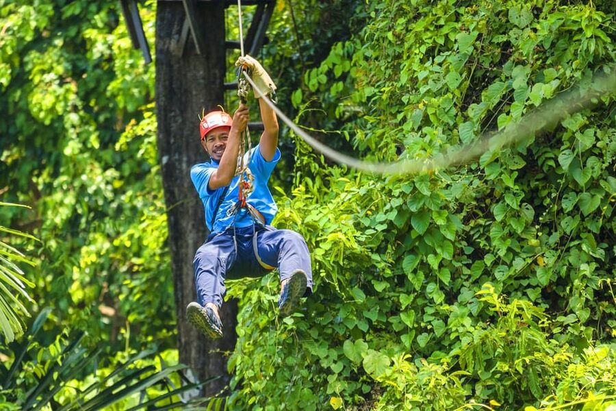 Krabi: Zipline, ATV & Top Rope Climbing Experience - The Zipline Network Up to 70 Meters Over the Canopy