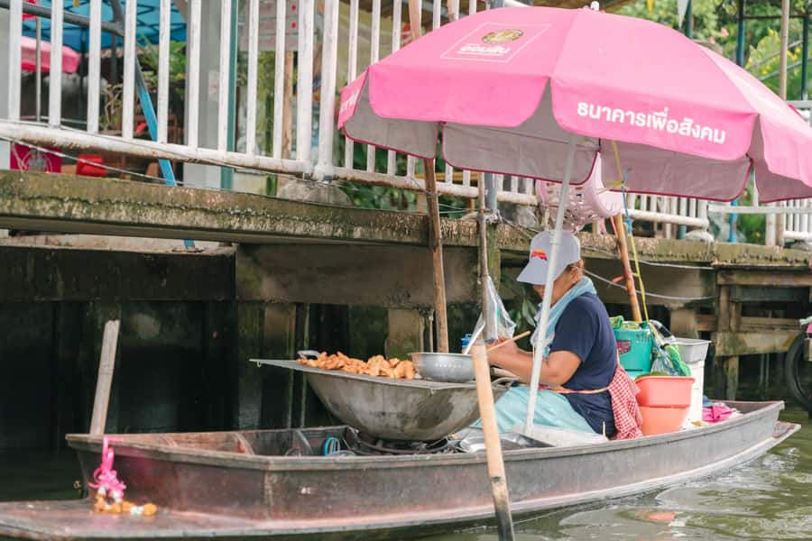 Longtail Boat Adventure to the Local Weekend Floating Market - Orchid nursery and pandan farm: what you smell matters