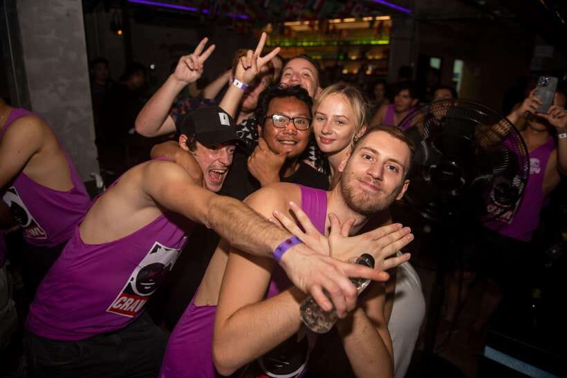 Mad Monkey Bangkok Pub Crawl - Bucket Bar at 12:00 AM: Party Into the Early Hours