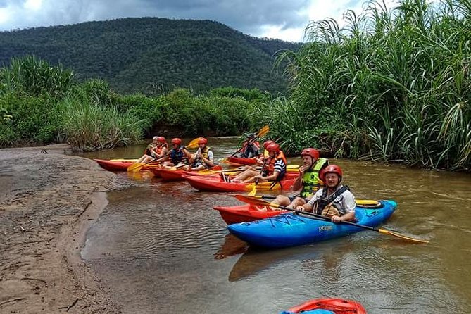 No.1 Full-Day Chiang Mai Caving & Jungle Kayaking: Chiang Dao - Morning at Base Camp: briefing, life jackets, and choosing your kayak