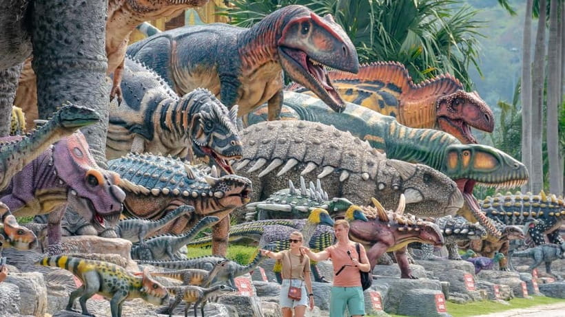 Pattaya: Nong Nooch Tropical Garden Ticket - Dinosaur Valley: dinosaurs in one stop, without complicated ticketing