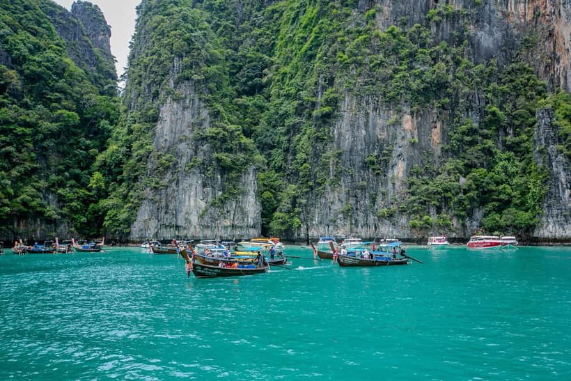 Phi Phi: Half Day Long Tail Boat to Maya Bay - Maya Bay beach time: iconic 1 hour, plus the 400 baht cash fee