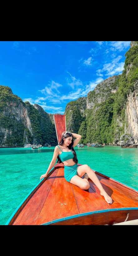 phi phi island : Luxury Private Wooden Boat Rental - The stop-by-stop plan: Monkey Beach, sharks, caves, lagoons, and Maya Bay