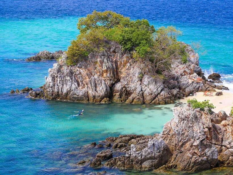 Phuket: 3 Khai Islands Snorkeling Tour - Khai Nok, colorful fish by the shore and a calmer vibe