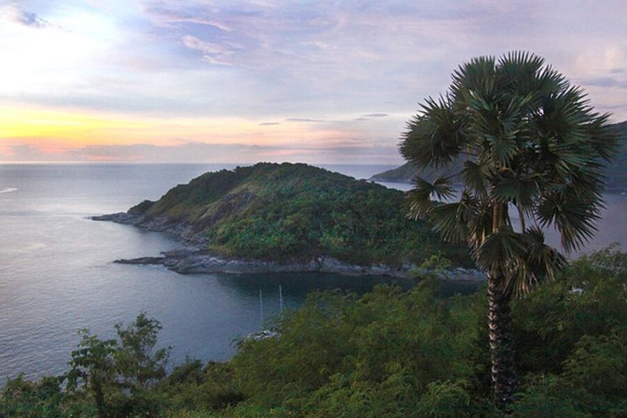 Phuket: Amazing Sunset View & Local Market Tour - Promthep Cape sunset, starting with Karon View Point