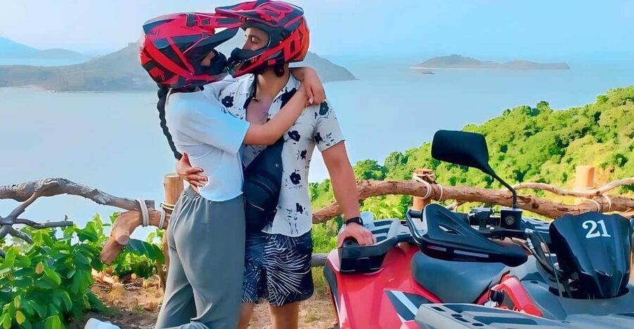 Phuket: ATV Ride with Secret Sea Viewpoints and Swing - Bamboo Coffee, Fruit, Snacks, and the Goat Feeding Interlude