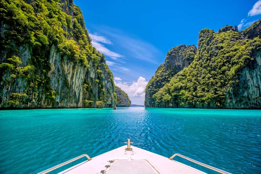 Phuket: Bamboo Island and Phi Phi Islands by Fast Catamaran - Royal Phuket Marina start: breakfast, safety, and getting set