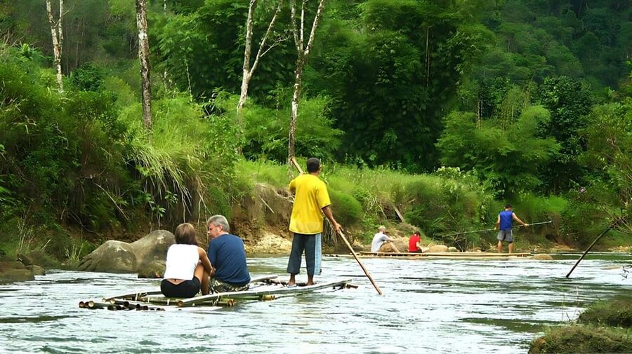 Phuket: Bamboo & Water Rafting with Phang Nga Bay Viewpoint - Monkey Cave: Feeding Monkeys, Taking Photos, and Staying Safe