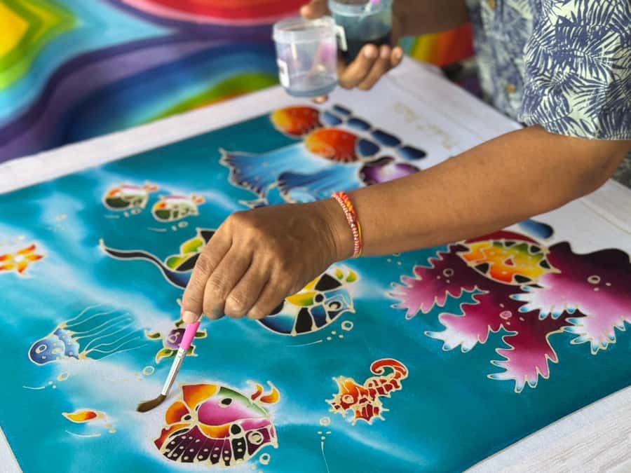 Phuket: Batik Workshop Making and Painting Class - Wax Removal and Drying: The Part You Do Not Spend Time on